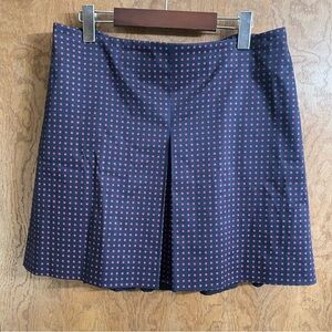Tory Burch Klarissa classic navy skirt back pleated sz 14